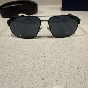 Polo Ralph Lauren Black Aviator Sunglasses
